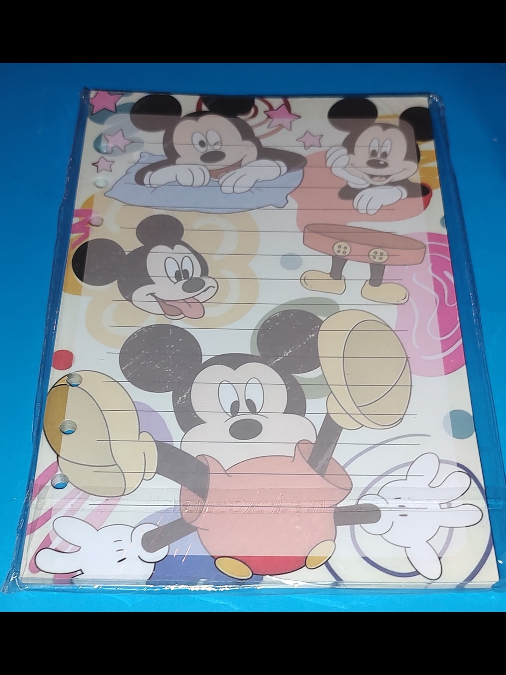Licensed Mickey Mouse Lined Notepad - Multicolor